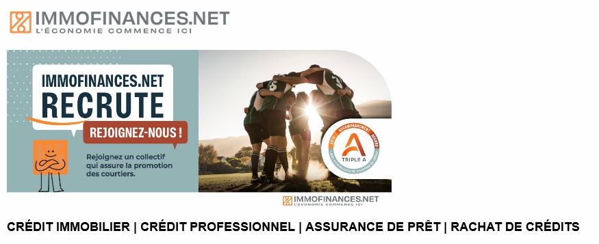immofinances recrute courtier crédit immobilier